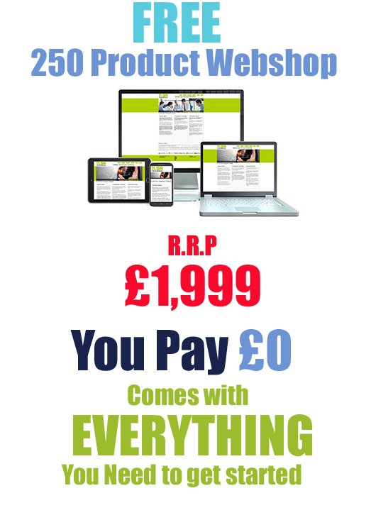 FREE 250 product ecommerce website offer Hashtag Search Marketing